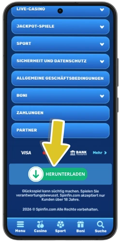 Chicken Road Android – APK-Download-Button auf der mobilen Casino-Seite antippen