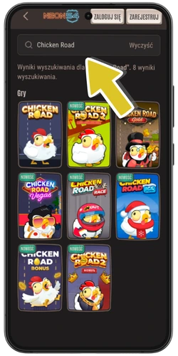 Chicken Road Android - uruchomienie gry po pomyślnej instalacji APK na telefonie